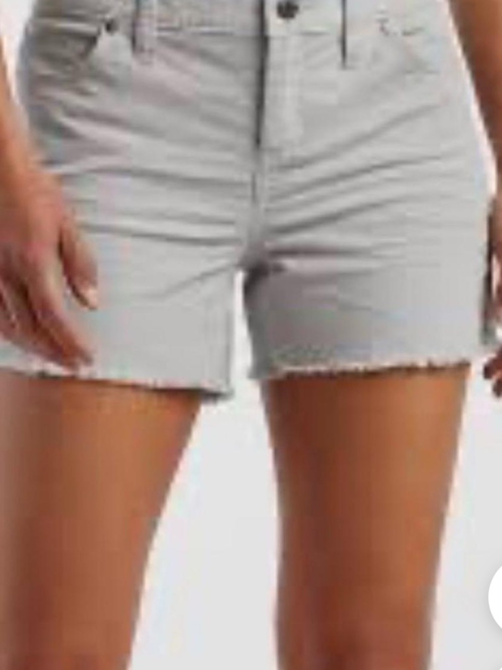 Carve Designs Light Gray Oahu Surf Skater Frayed Hem Corduroy Shorts SZ 0